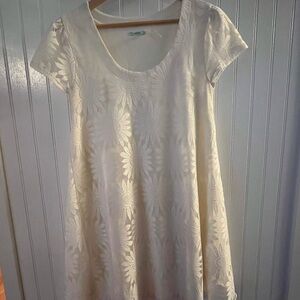 Urban Outfitters Kimchi Blue Cream Sunflower Mini Dress